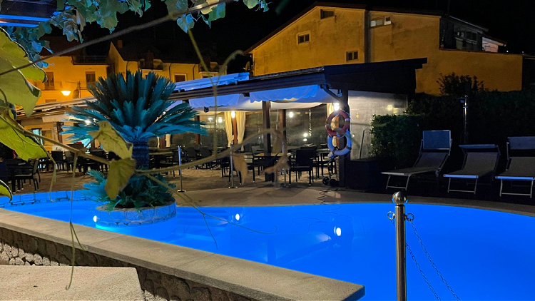 Swimming pool at Hotel Due Torri