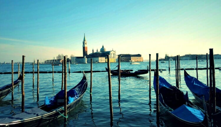 photo, image, gondolas, venice, italy