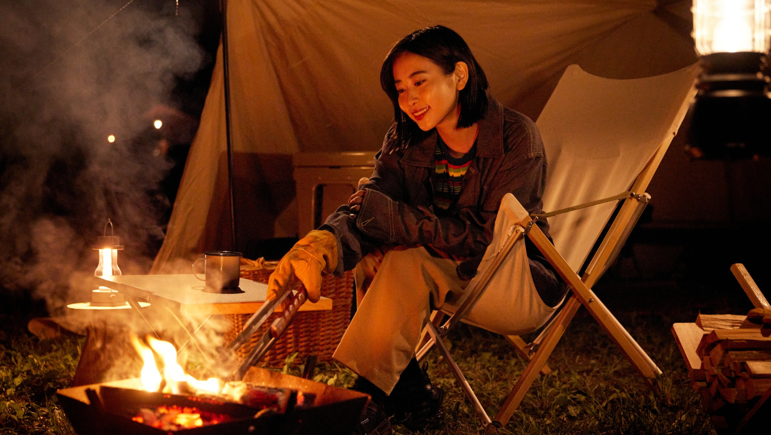 cooking over a fire when you're camping solo is a pleasure